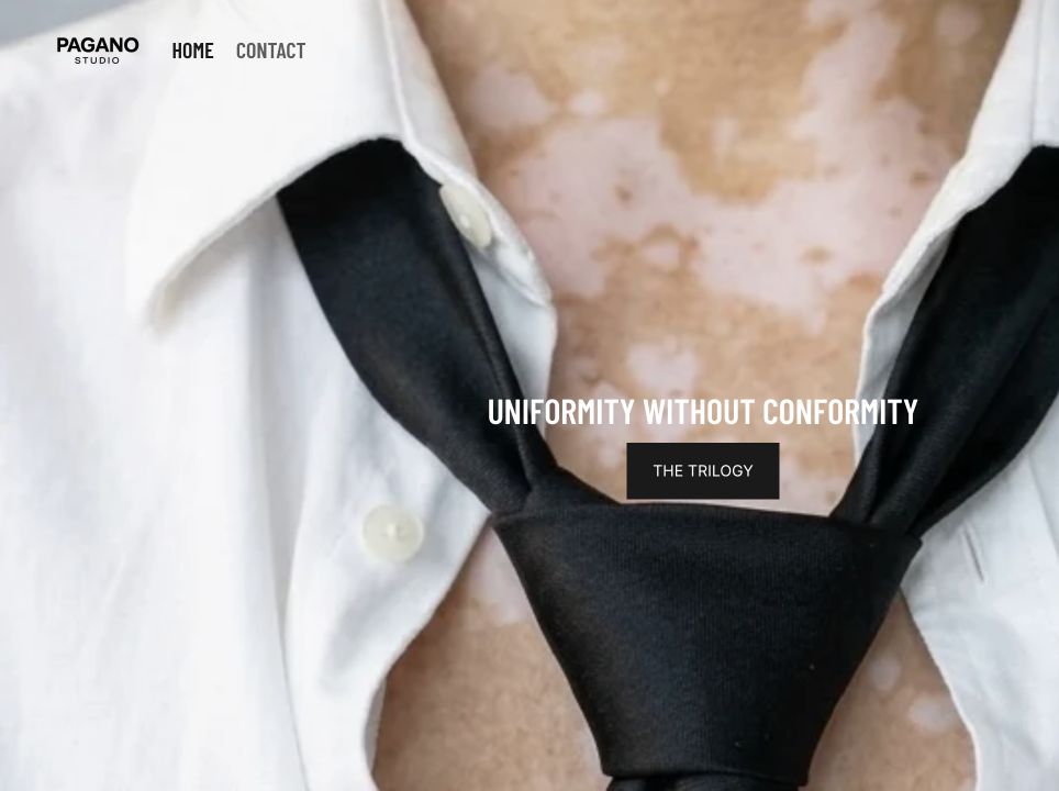 Homepage del progetto Pagano Studio